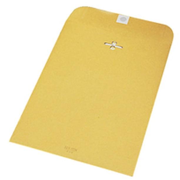 Pack of 100 6-1//2 x 9-1//2 Inches School Smart Kraft Envelope with Clasp No 63